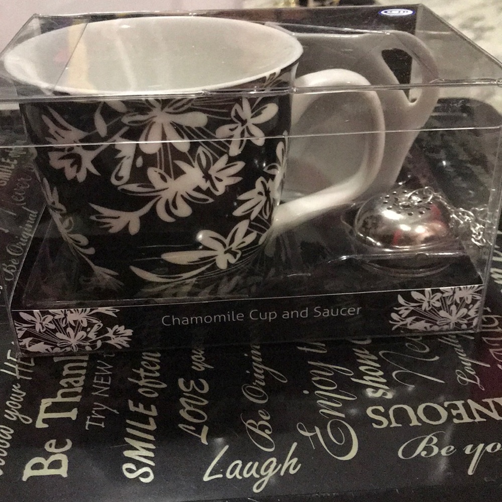 Chamomile cup and saucer